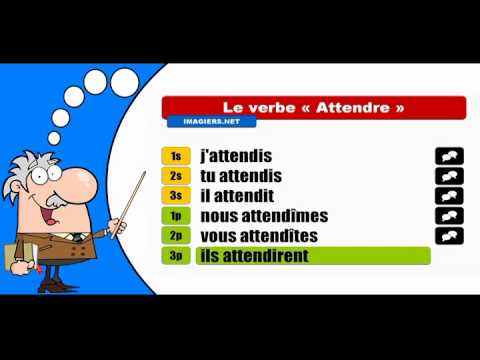 La conjugaison du verbe Attendre # Indicatif Passé simple