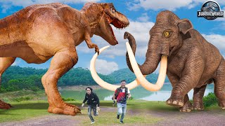 Most REALISTIC T-Rex Attack | T-rex Vs Mammoth | Jurassic Park Fan-Made Movie | Dinosaur | Ms.Sandy