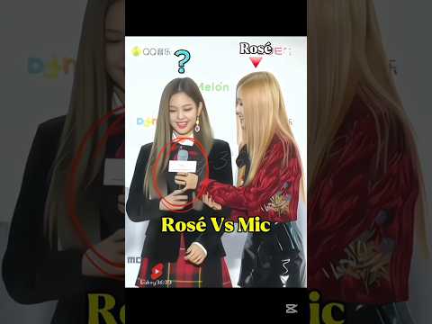 rosé vs mic 🤣 #rosé #fypシ