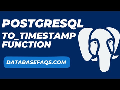Postgresql To_timestamp Function To_timestamp Function In Postgresql Postgresql Database