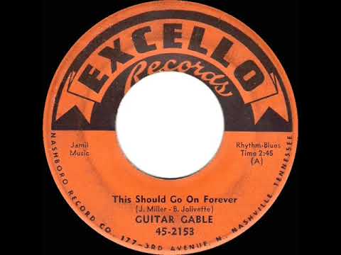 1st RECORDING OF: This Should Go On Forever - Guitar Gable (1957--King Karl, vocal)