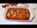 PULPE DE PUI IN SOS DE ROSII LA CUPTOR