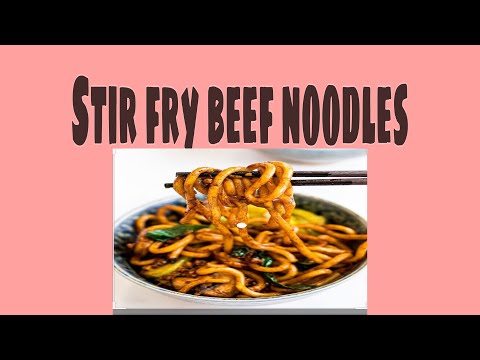 Stir fry beef noodles Using sesame oil/peanut oil