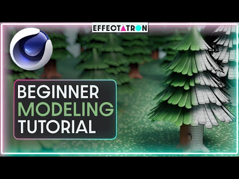 Beginner Modeling Tutorial - Model a Cute Stylized Tree with Cinema 4D - Intro to Modeling Project
