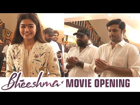 Actor Nithin New Movie Bheeshma Opening Video 