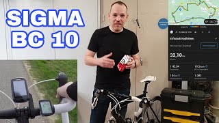 Sigma BC 10 WL Test Review gegen Garmin Edge 800/Strava kabelloser Fahrradcomputer Funk Fahrradtacho