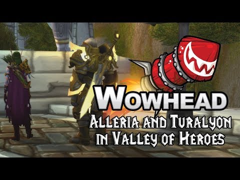 Alleria and Turalyon in Valley of Heroes