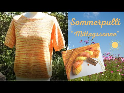 Sommerpulli/Kurzarmpulli "Mittagssonne" ca 900-1000 LL (Gr.40)