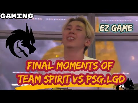 TEAM SPIRIT VS PSG.LGD - CELEBRATION & FINAL MOMENTS OF GAME 5 | GRAND FINALS OF TI10 [DOTA 2]