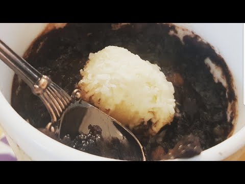 1 Min-Mug Chocolate self saucing pudding-No white sugar added