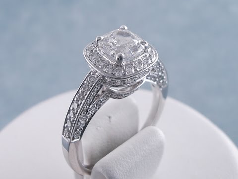 2.01 ctw Cushion Cut Diamond Engagement Ring - BigDiamondsUSA