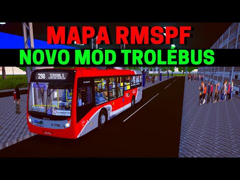 🔴Gameplay Mapa RMSPf | Novo Mod Trolébus Padrão Sp | Proton Bus Simulator | Mods Para Proton Bus