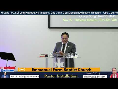 Rev.Dr.Thawngling Mualhlun Pastor Thlachuah Peknak Thawngtha Chim | Nov