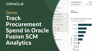 Monitor Procurement Spend in Oracle Fusion SCM Analytics