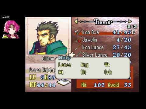 Fire Emblem Sacred Stones Low Tier List Iron Man Part 2 - Gilliam vs the World!