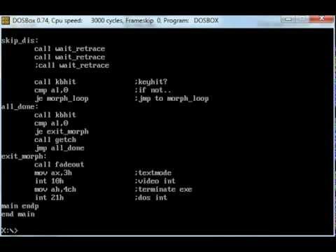 morph - x86 asm int 10h