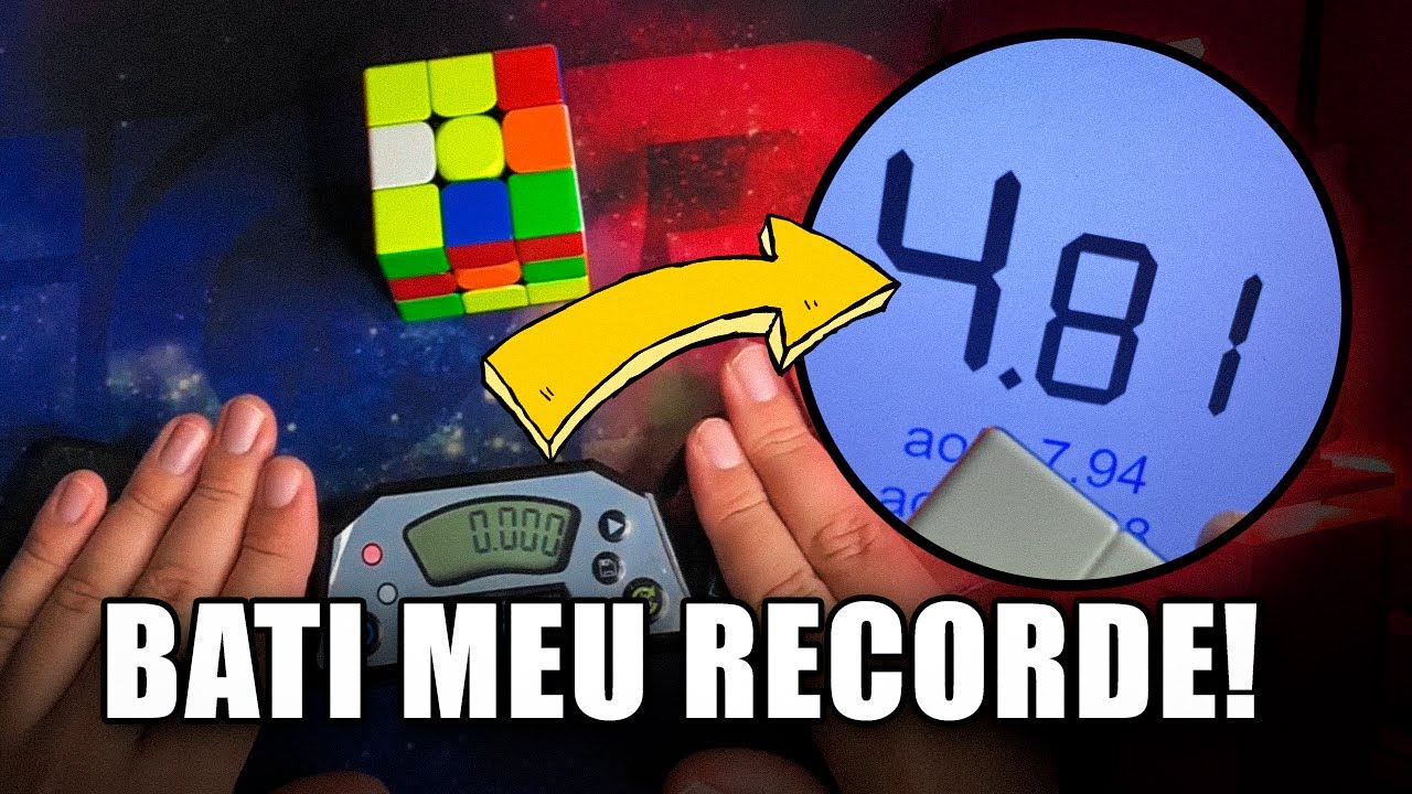 BATI MEU RECORDE NO CUBO MÁGICO! COMO FIZ ISSO?