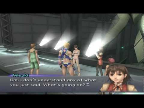 Xenosaga III HD Cutscene 078 - Abel's Guide (CAT Testing Ground) - JAPANESE - SWIMSUIT MODE
