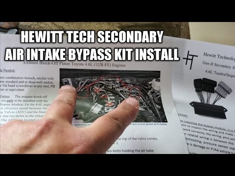 How To Install Secondary Air Injection System Bypass Kit on Tundra, Sequoia, GX460, LX570
