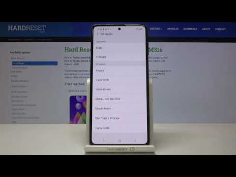 How to Change Language on SAMSUNG Galaxy M31s - List of Available Languages