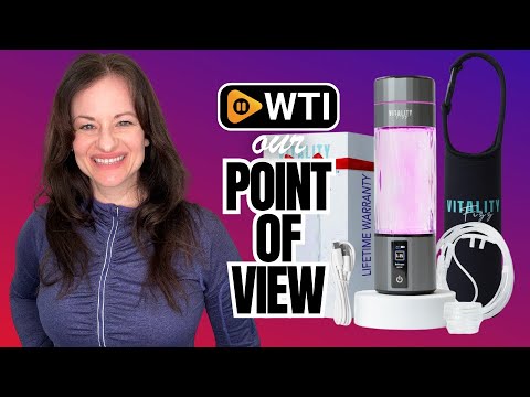 2025 Hydrogen Water Bottle Generator & Ionizer – 6000+ PPB SPE/PEM Technology – Includes Nasal Cannula - WTI product video review