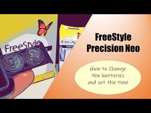 FreeStyle Precision Neo How to change the battery and set date/time