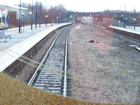 GBRF Class 66 no. 66705 passes through Selby Station