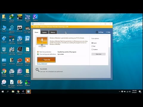 How to Disable/Enable window Defender on Window 10 32/64 Bit or Win 8 Video