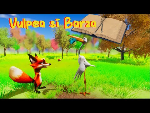 Vulpea și Barza 🦊🕊 | Poveste pentru Copii, Fabule și Desene Animate în Română