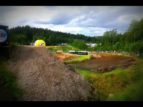 2012 Motocross GP of Sweden MX1 biggest jump on the track