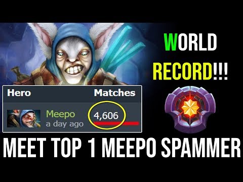 Amazing Micro God By World Top 1 Meepo Spammer inK- 4600 MATCHES WORLD BEST MEEPO EVER Dota 2