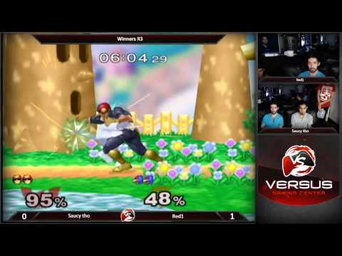 07/05/15 Versus Weekly Melee - SaucyTho (Captain Falcon) vs Red1 (Link)