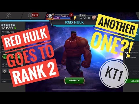 6 Star Red Hulk Goes To Rank 2! Yes, Another One!