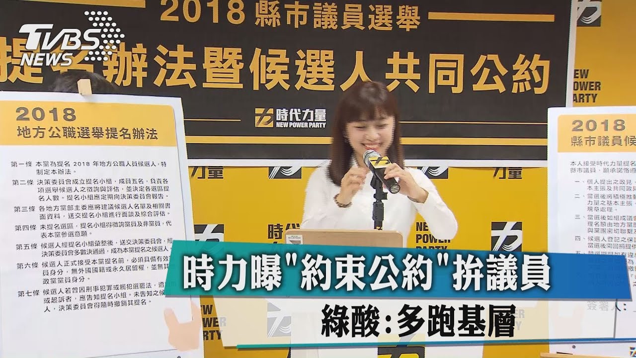 時力曝「約束公約」拚議員 綠酸:多跑基層