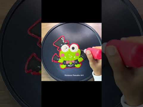 Shorts - Keroppi Sanrio Pancake Art@rainbowpancakeart  #drawingcartoon #pancake #pancakeart