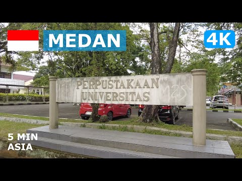 🇮🇩 Indonesia - Medan: 5 Minutes Walking Tour - 4K