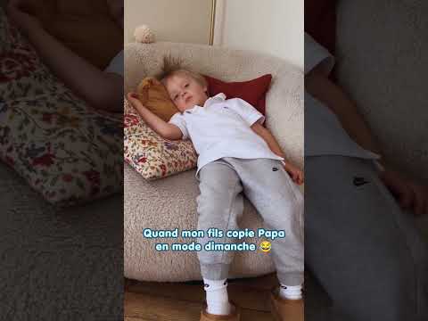 Mon fils imite Papa le dimanche matin 😂