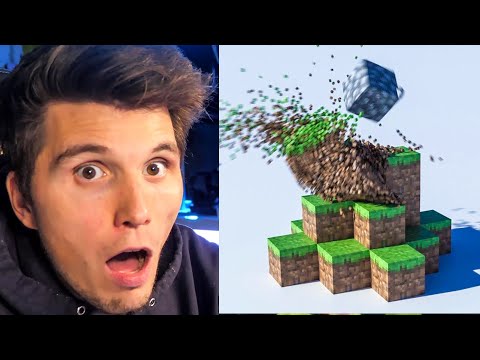Paluten REAGIERT auf Minecraft Blöcke die realistisch ZERSTÖRT werden...