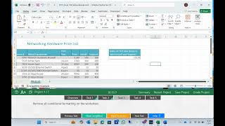 GMetrix Excel Associate Excel 2019 Practice Exam 1 Project 4