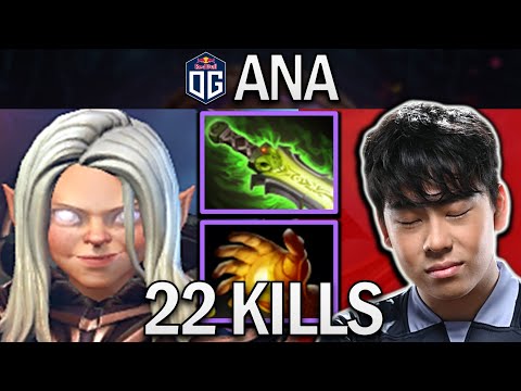 OG.ANA SMURF INVOKER WITH 22 KILLS & MIDAS - DOTA 2 PRO GAMEPLAY