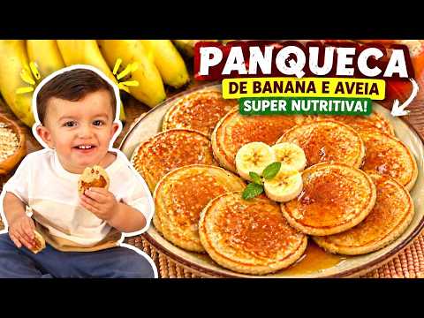 LANCHE DELICIOSO E SAUDÁVEL - PRONTA EM MINUTOS - A MELHOR PANQUECA DE AVEIA - Receitas de Pai