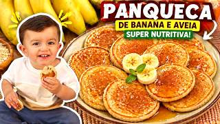 LANCHE DELICIOSO E SAUDÁVEL - PRONTA EM MINUTOS - A MELHOR PANQUECA DE AVEIA - Receitas de Pai