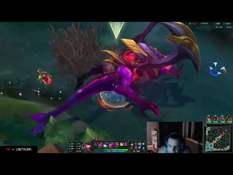 this is how tyler1 looks ingame?  how big can cho gath get?