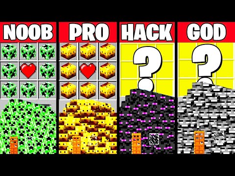 Minecraft Battle: MONSTER HOUSE CRAFTING CHALLENGE - NOOB vs PRO vs HACKER vs GOD ~ Funny Animation