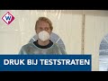 Twee keer zo druk bij snelteststraten in de regio - OMROEP WEST
