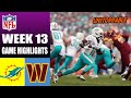 Miami Dolphins vs Washington Commanders FULL GAME 2nd QTR (12/03/23)  WEEK 13 | NFL Highlights 2023