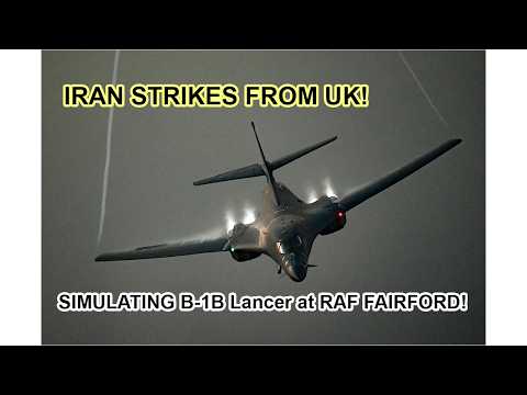 B-1 Bombers at RAF Fairford for Iran Strikes! | European vs Gibraltar "Eldorado Canyon" Routes