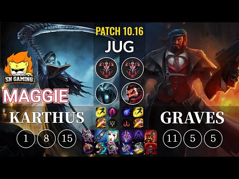 SN Maggie Karthus vs Graves Jungle - KR Patch 10.16