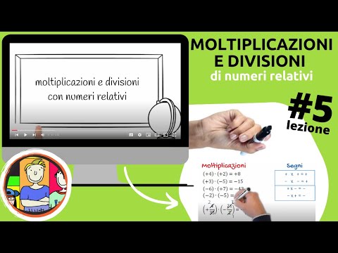 Moltiplicazioni e divisioni con numeri relativi #5