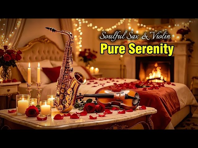 Deeply Romantic Midnight 🕯️ Soulful Saxophone & Violin for a Cozy Night